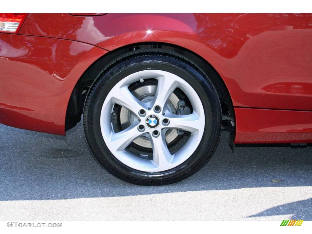 2008 1 Series 128i Coupe - Sedona Red Metallic / Black photo #17