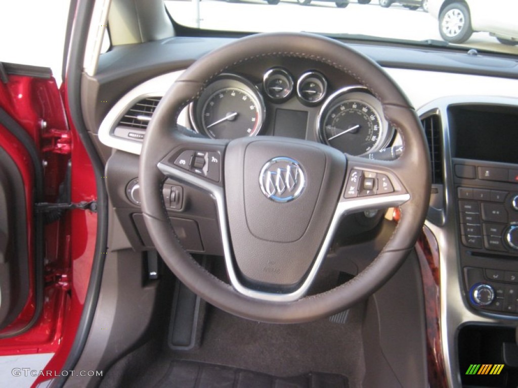 2012 Buick Verano FWD Cashmere Steering Wheel Photo #59818133