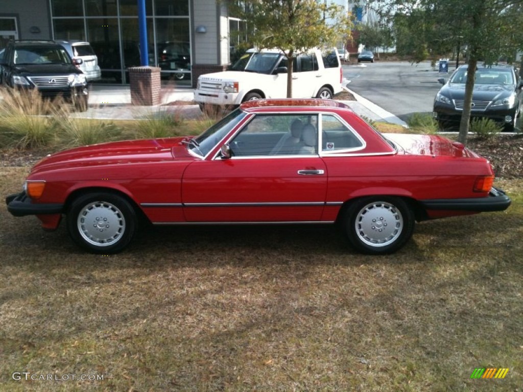 Signal Red 1988 Mercedes-Benz SL Class 560 SL Roadster Exterior Photo #59818289