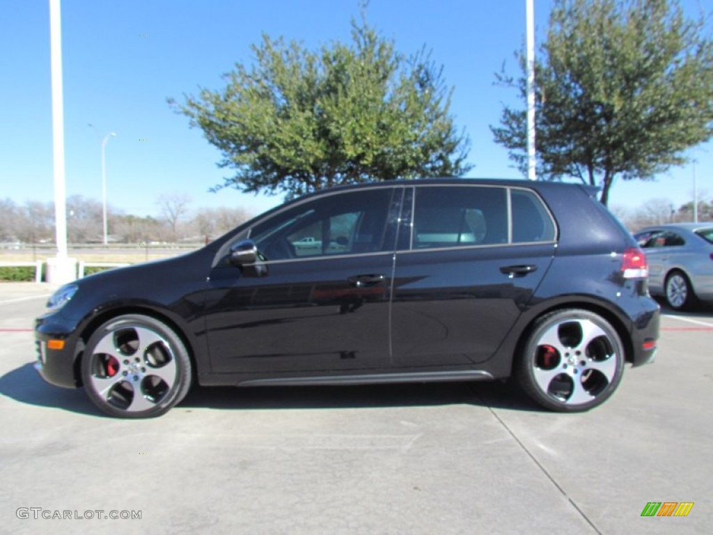 Deep Black Metallic 2011 Volkswagen GTI 4 Door Autobahn Edition Exterior Photo #59818550