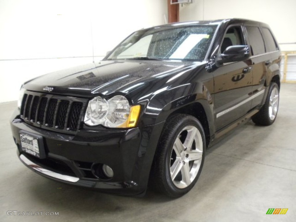 2008 Grand Cherokee SRT8 4x4 - Black / Dark Slate Gray photo #1