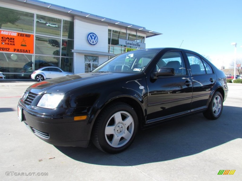 2002 Jetta GLS TDI Sedan - Black / Black photo #1