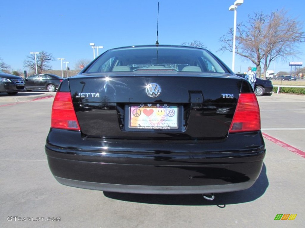 2002 Jetta GLS TDI Sedan - Black / Black photo #4