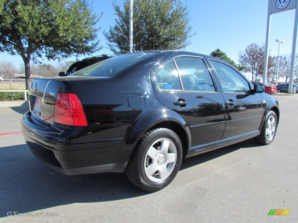 2002 Jetta GLS TDI Sedan - Black / Black photo #5