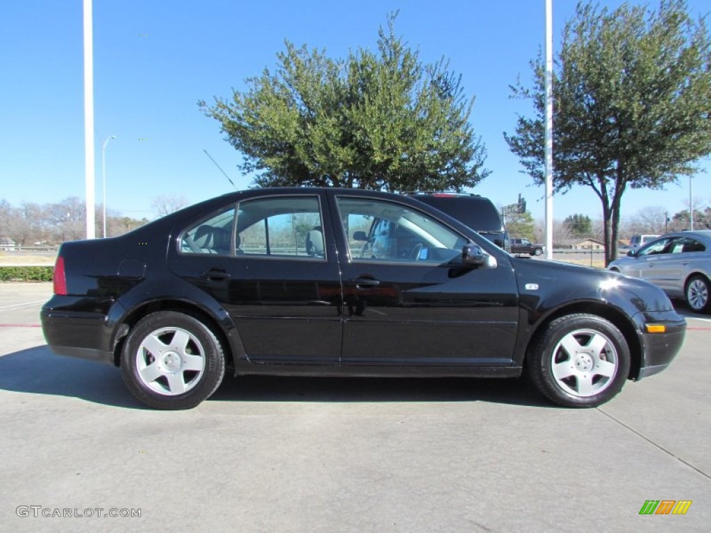 2002 Jetta GLS TDI Sedan - Black / Black photo #6