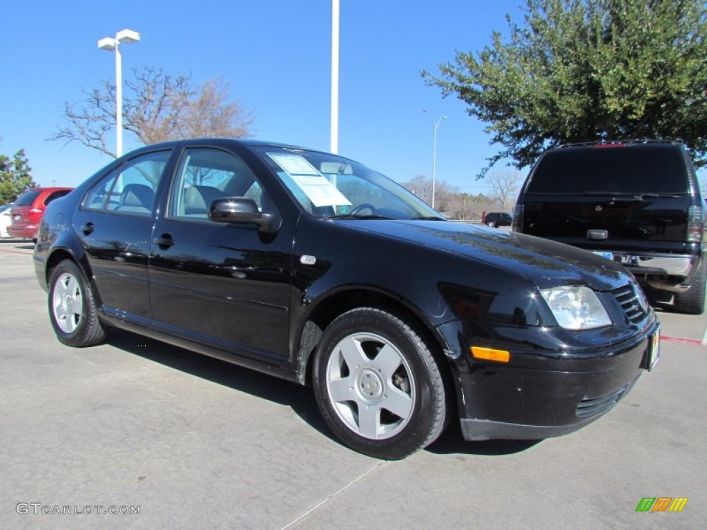 2002 Jetta GLS TDI Sedan - Black / Black photo #7