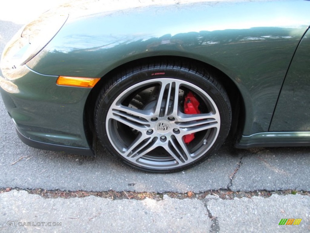 2008 911 Turbo Cabriolet - Malachite Green Metallic / Natural Brown photo #11