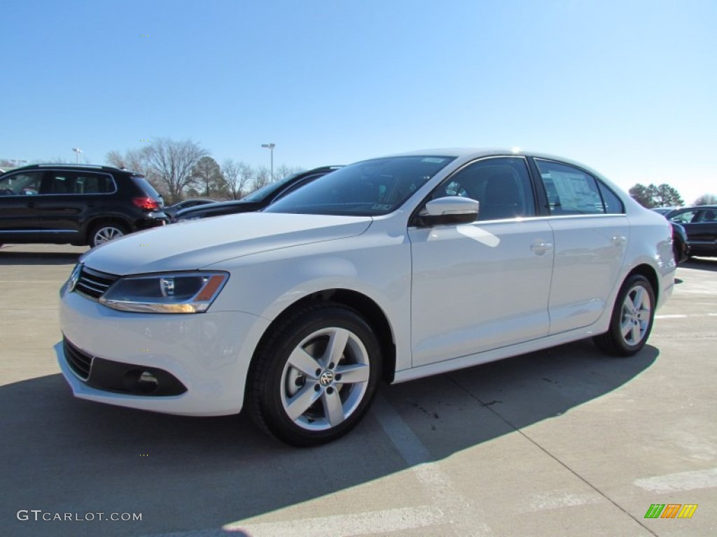 2012 Jetta TDI Sedan - Candy White / Titan Black photo #1