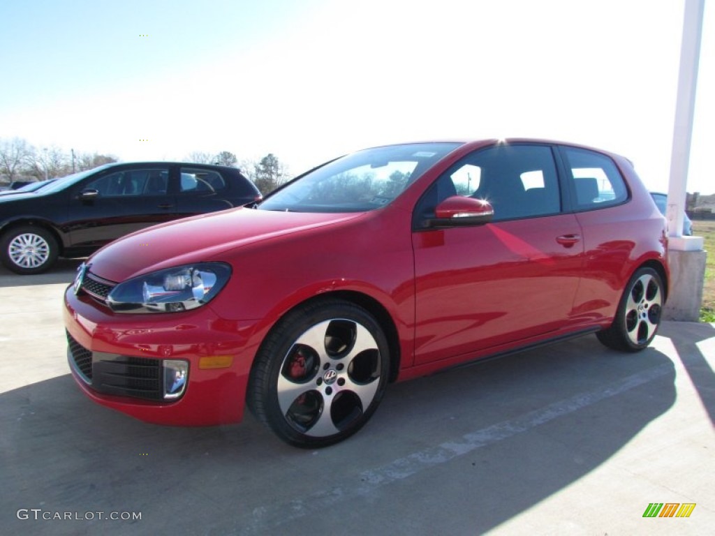 2012 GTI 2 Door - Tornado Red / Interlagos Plaid Cloth photo #1