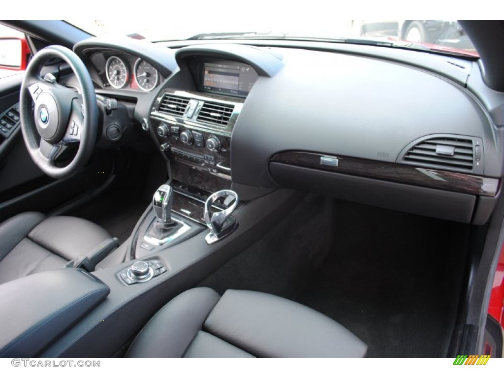 2009 BMW 6 Series 650i Convertible Black Dakota Leather Dashboard Photo #59821019