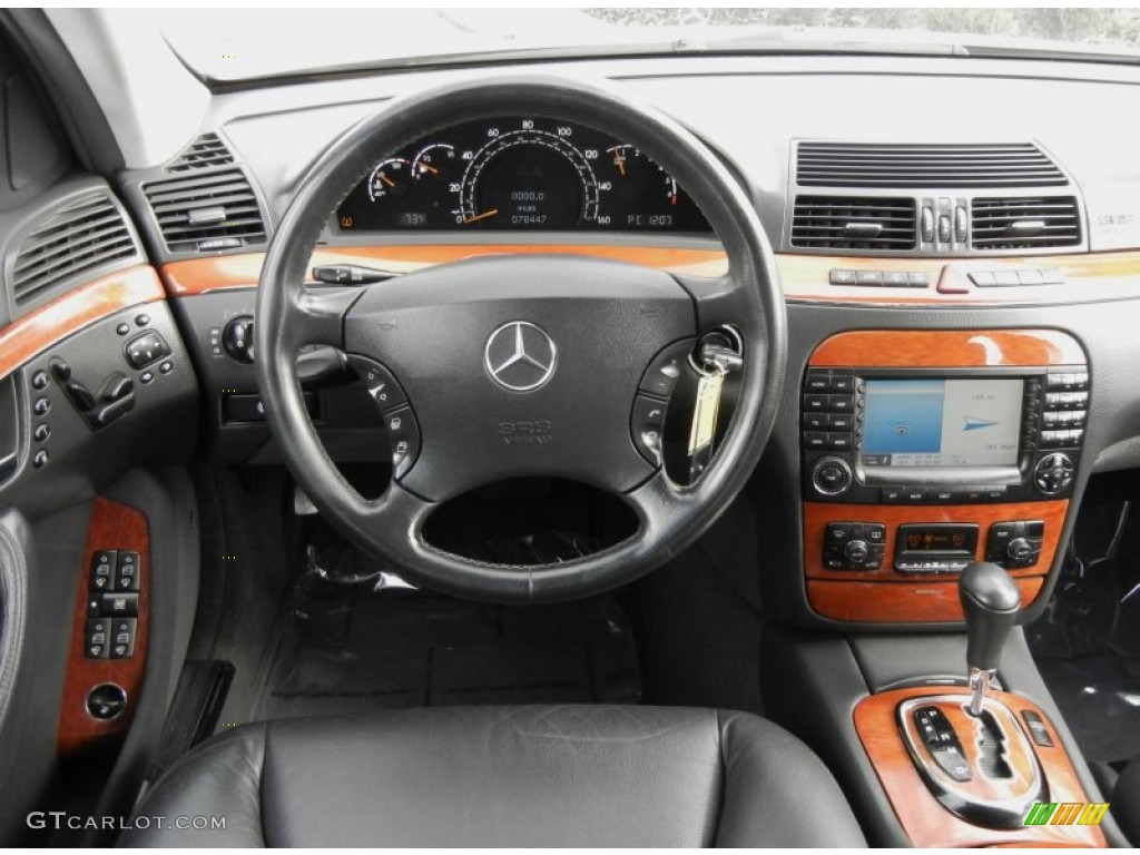 2004 Mercedes-Benz S 430 Sedan Charcoal Dashboard Photo #59822834