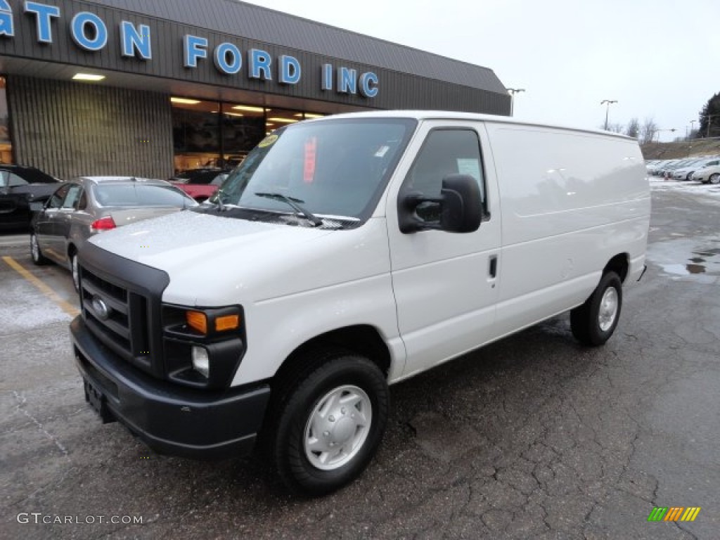 2009 E Series Van E250 Super Duty Cargo - Oxford White / Medium Flint photo #8