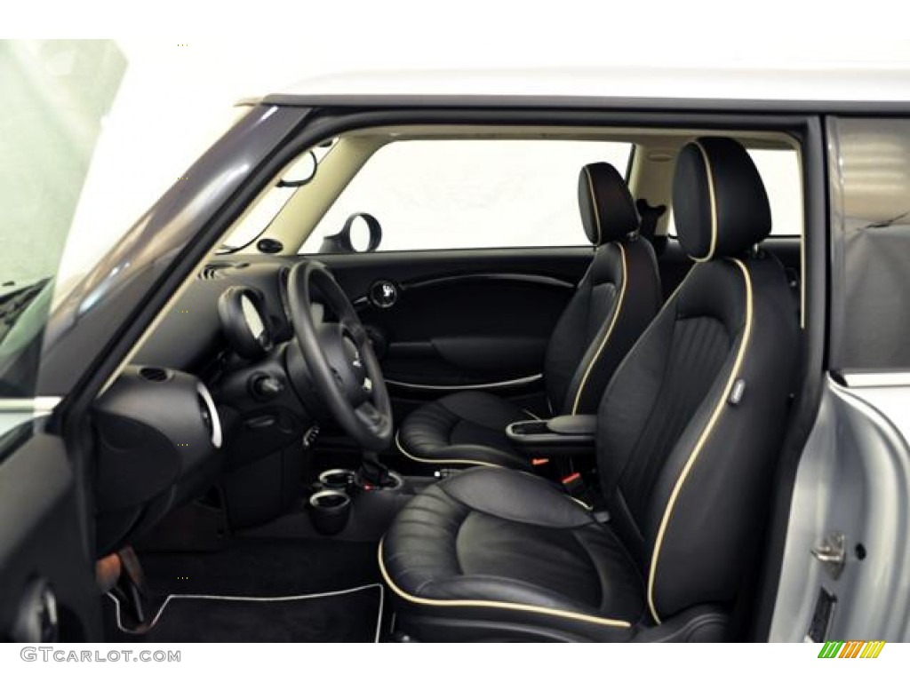 Carbon Black Lounge Leather Interior 2011 Mini Cooper Hardtop Photo #59823153