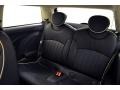 2011 Mini Cooper Carbon Black Lounge Leather Interior Rear Seat Photo