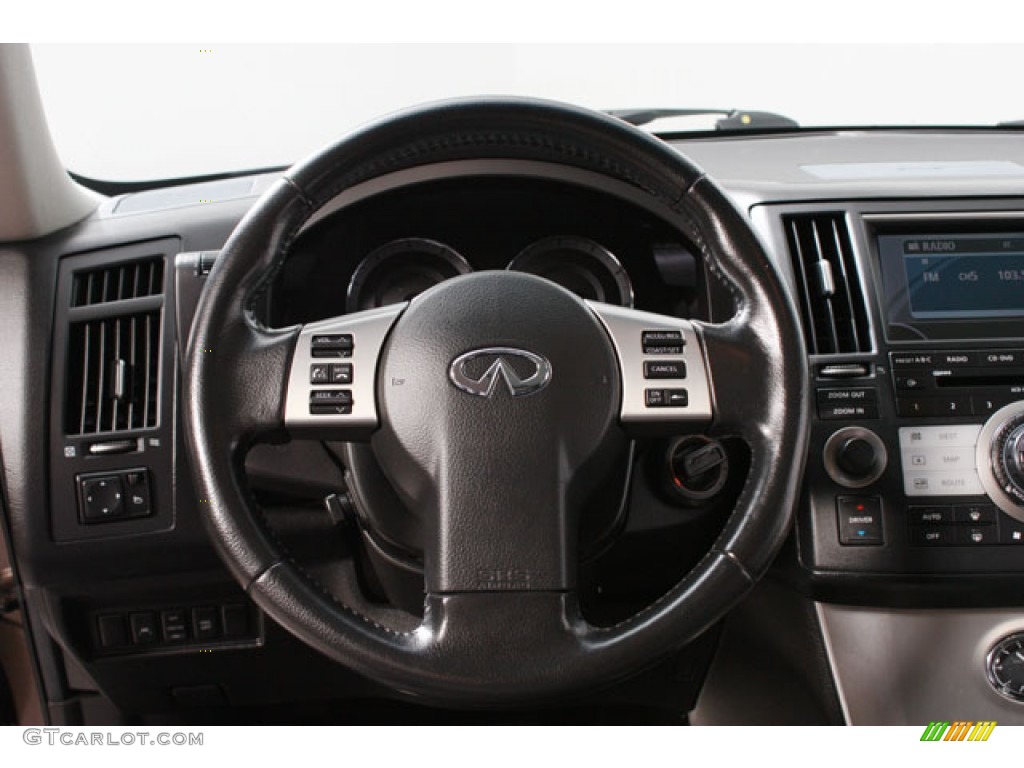 2008 Infiniti FX 35 AWD Graphite Steering Wheel Photo #59824043