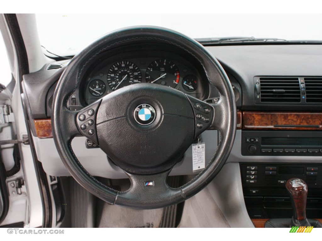 1999 BMW 5 Series 540i Sedan Grey Steering Wheel Photo #59824610