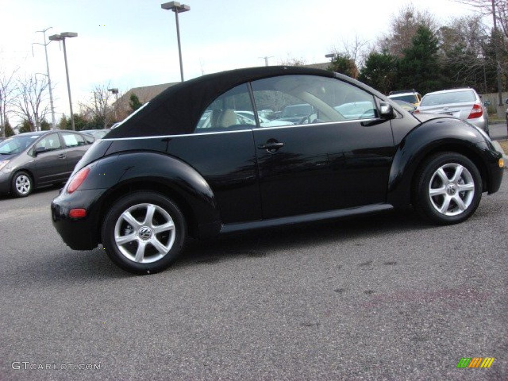 2005 New Beetle GLS 1.8T Convertible - Uni Black / Cream Beige photo #3