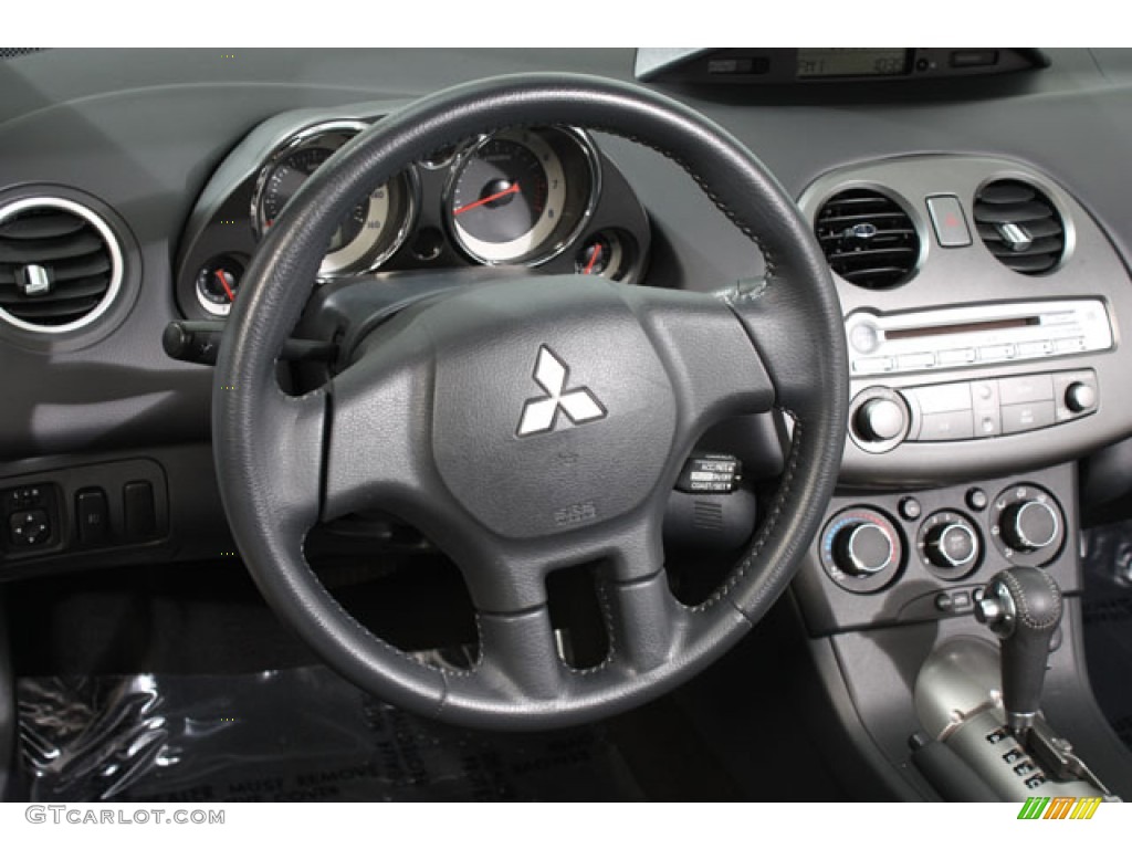 2008 Mitsubishi Eclipse Spyder GS Dark Charcoal Steering Wheel Photo #59825132