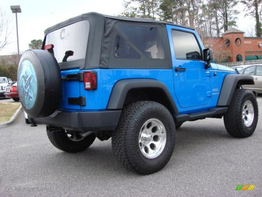 2011 Wrangler Sport 4x4 - Cosmos Blue / Black photo #4