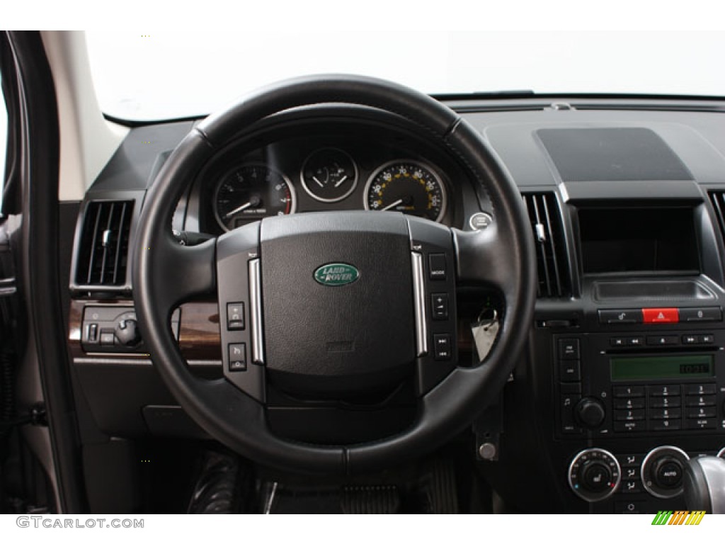 2011 Land Rover LR2 HSE Ebony Steering Wheel Photo #59825933