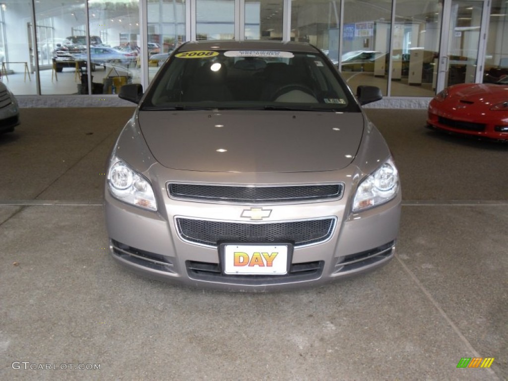 2008 Malibu LS Sedan - Amber Bronze Metallic / Cocoa/Cashmere Beige photo #2