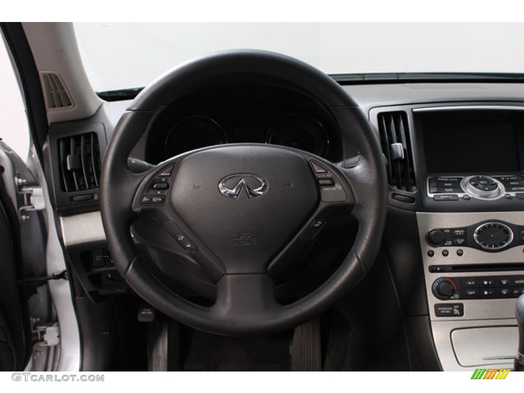2008 Infiniti G 35 x Sedan Graphite Steering Wheel Photo #59827049