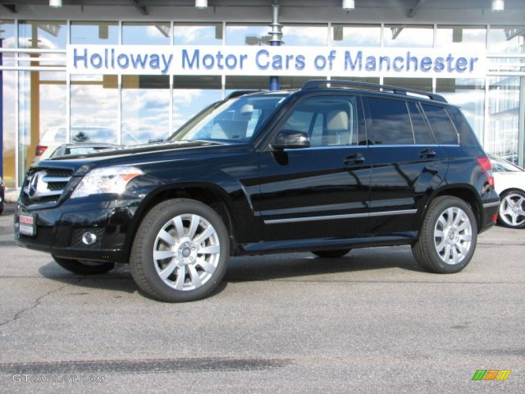 2012 GLK 350 4Matic - Black / Almond/Black photo #1