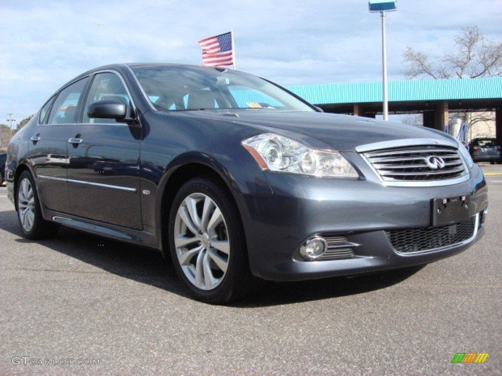 2010 M 35 Sedan - Blue Slate / Wheat photo #1