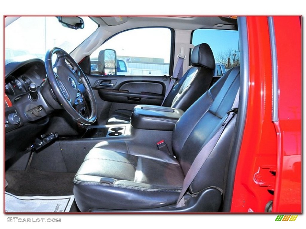 Ebony Interior 2007 Chevrolet Silverado 3500HD LT Crew Cab 4x4 Dually Photo #59827958