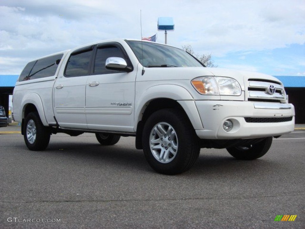 2006 Tundra SR5 Double Cab 4x4 - Natural White / Taupe photo #1