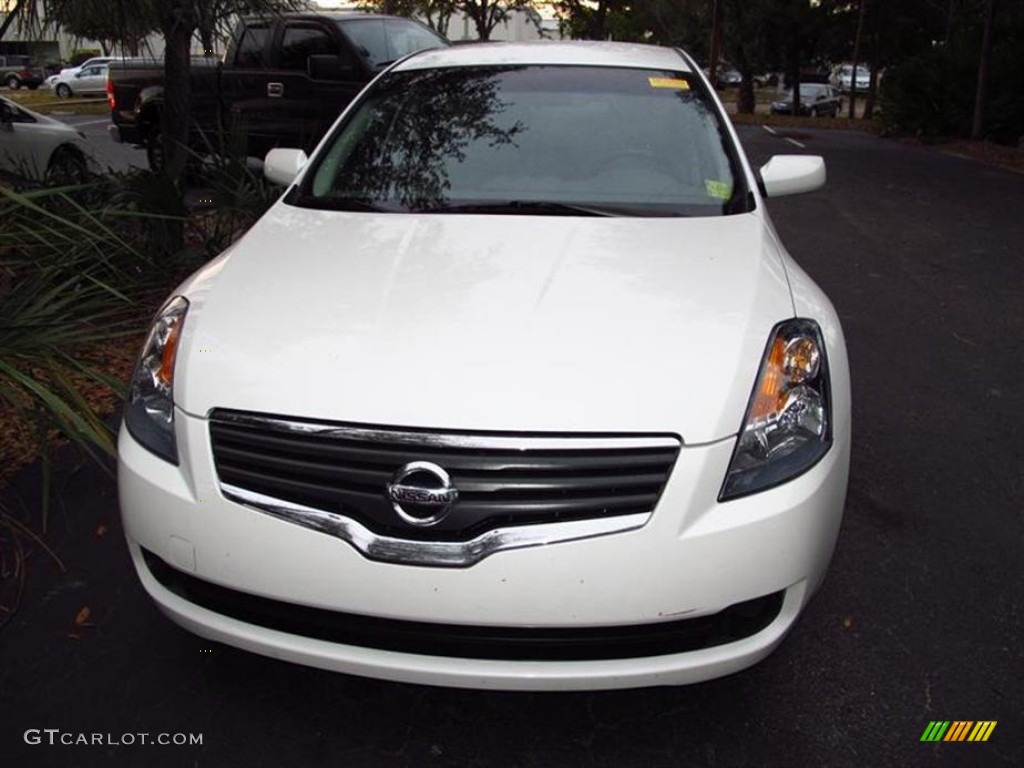2008 Altima 2.5 - Winter Frost Pearl / Blond photo #1