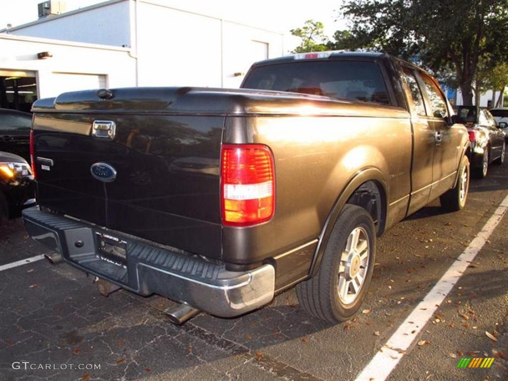 2005 F150 Lariat SuperCab - Dark Stone Metallic / Tan photo #2