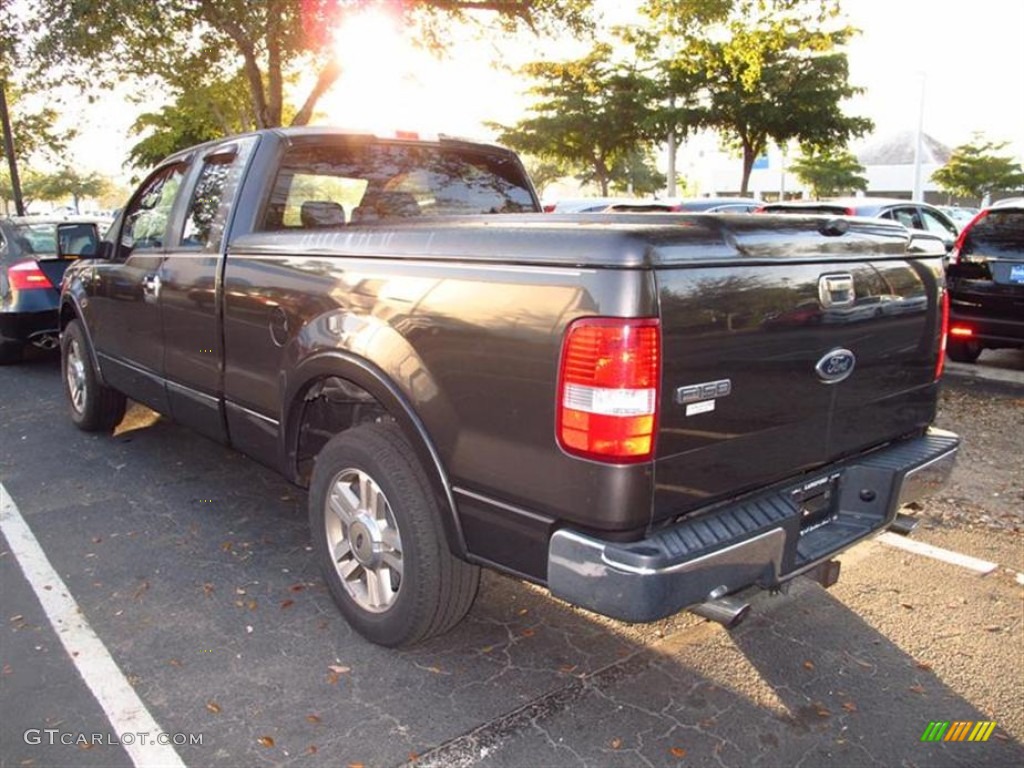2005 F150 Lariat SuperCab - Dark Stone Metallic / Tan photo #3