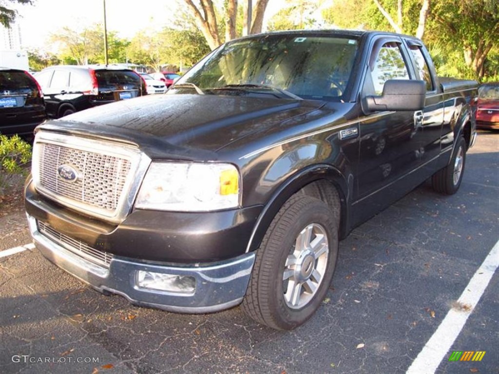 2005 F150 Lariat SuperCab - Dark Stone Metallic / Tan photo #4