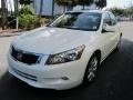 2008 White Diamond Pearl Honda Accord EX-L V6 Sedan  photo #7