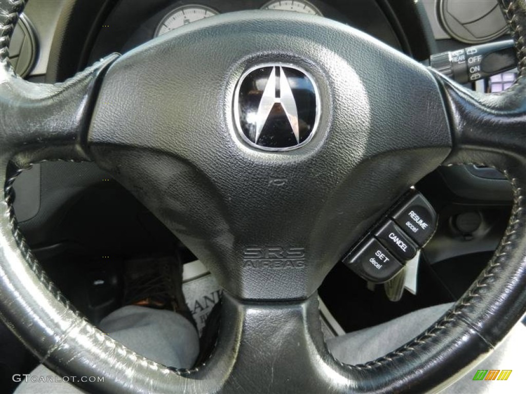 2006 Acura RSX Sports Coupe Ebony Steering Wheel Photo #59832651