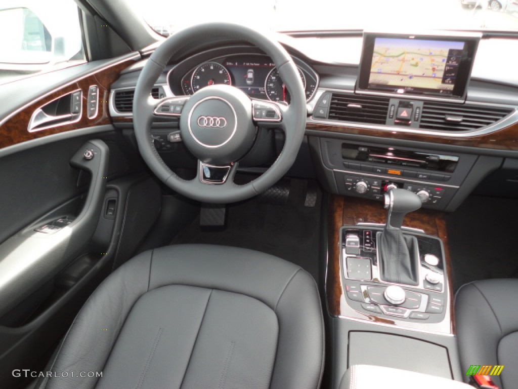 2012 Audi A6 3.0T quattro Sedan Black Dashboard Photo #59833503
