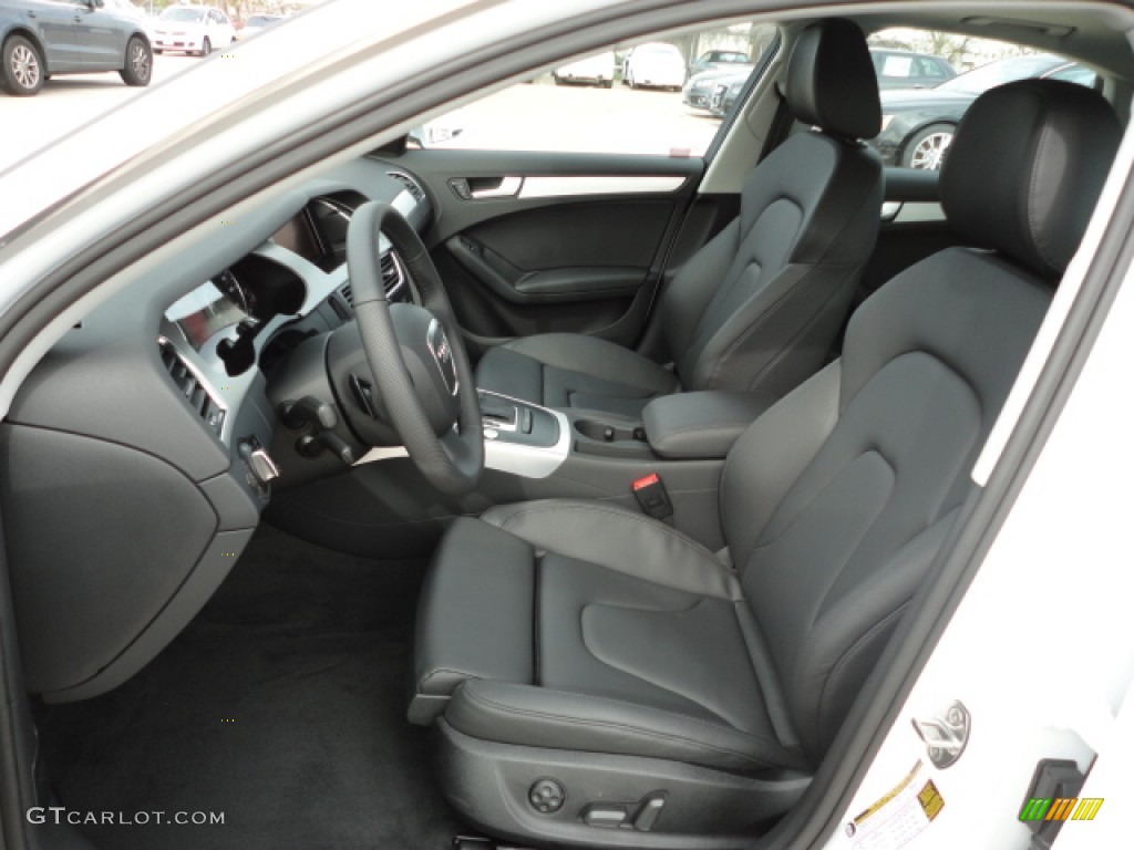 Black Interior 2012 Audi A4 2.0T Sedan Photo #59833731