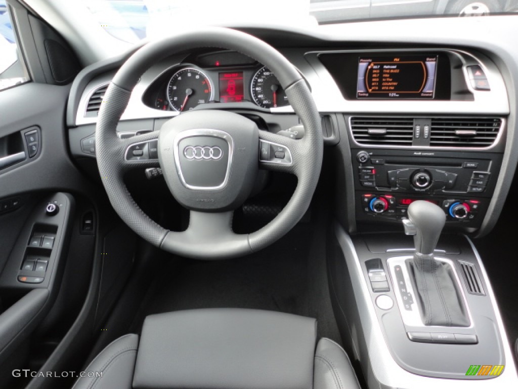 2012 Audi A4 2.0T Sedan Black Dashboard Photo #59833749