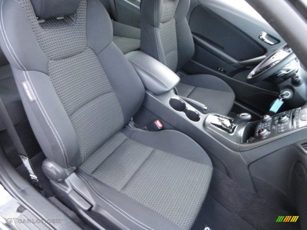 Black Cloth Interior 2011 Hyundai Genesis Coupe 2.0T Photo #59834499