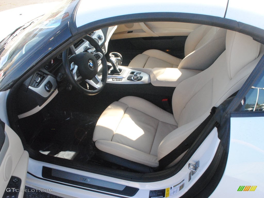 Beige Kansas Leather Interior 2009 BMW Z4 sDrive35i Roadster Photo #59835471