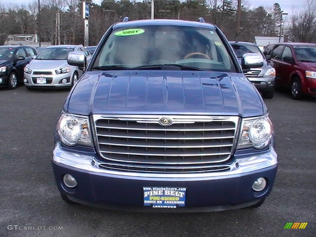 2008 Aspen Limited 4WD - Marine Blue Pearl / Light Graystone photo #2