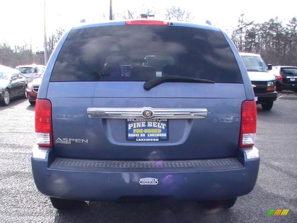 2008 Aspen Limited 4WD - Marine Blue Pearl / Light Graystone photo #5
