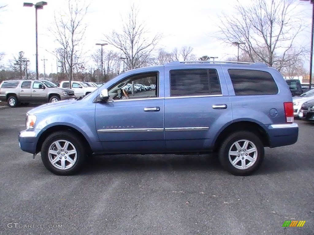2008 Aspen Limited 4WD - Marine Blue Pearl / Light Graystone photo #9