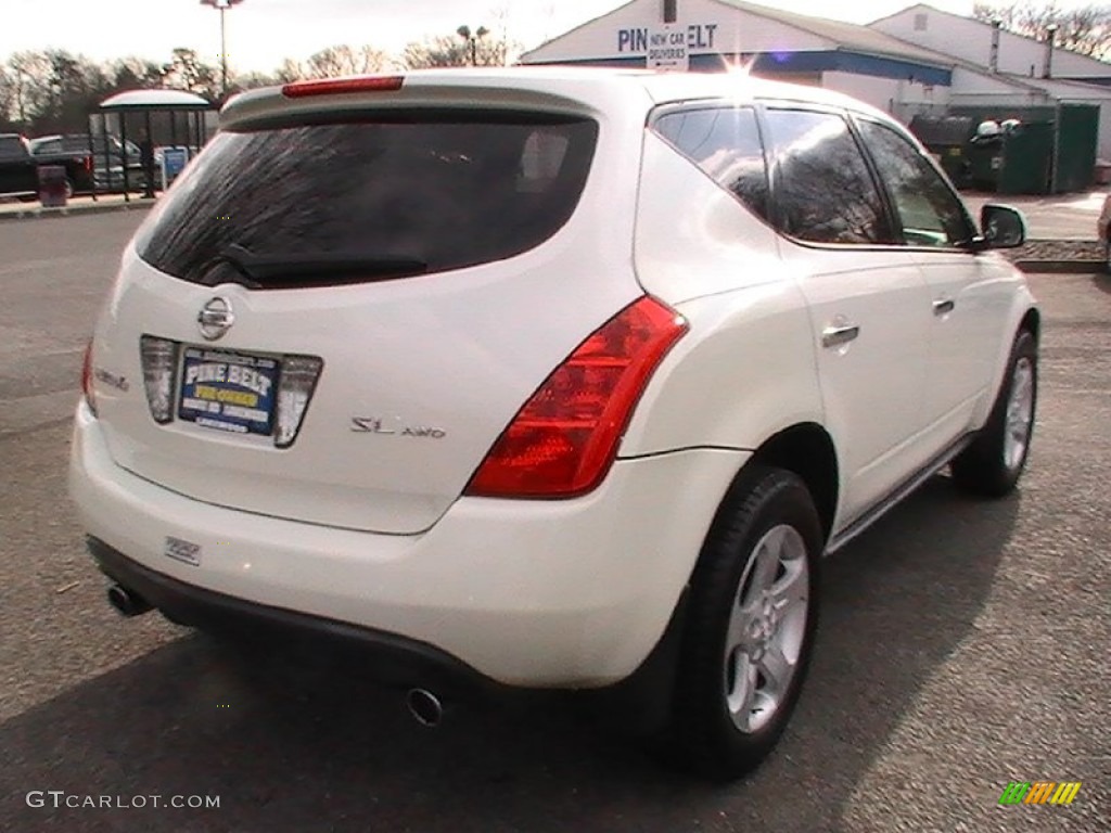 2004 Murano SL AWD - Glacier Pearl White / Cafe Latte photo #4