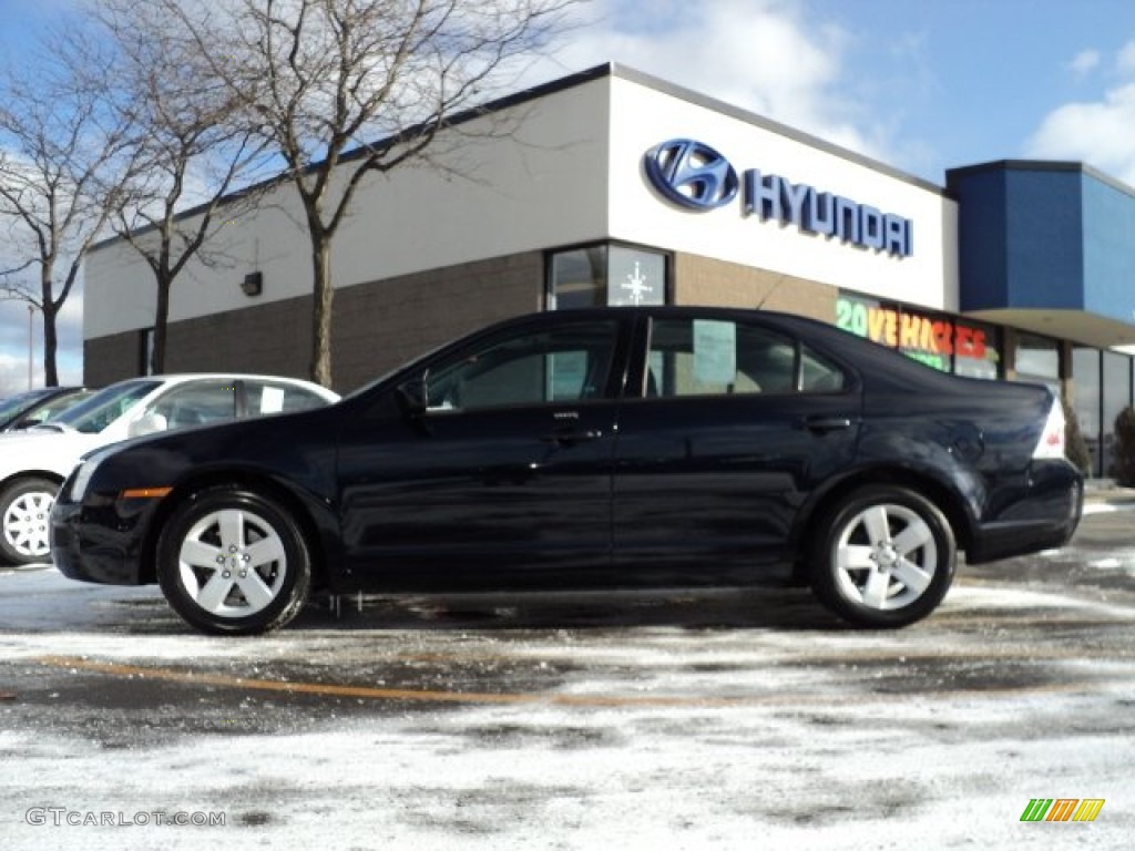 2008 Fusion SE - Dark Blue Ink Metallic / Charcoal Black photo #6