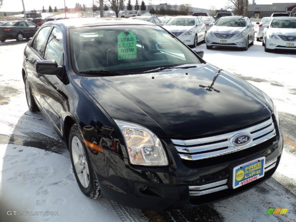 2008 Fusion SE - Dark Blue Ink Metallic / Charcoal Black photo #9