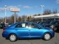 2010 Blue Streak Metallic Toyota Yaris Sedan  photo #1