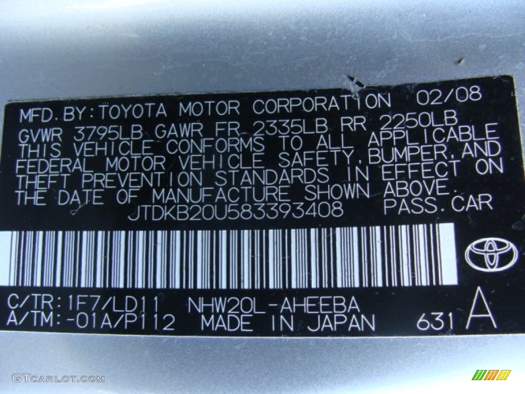 2008 Prius Hybrid Touring - Classic Silver Metallic / Gray photo #15