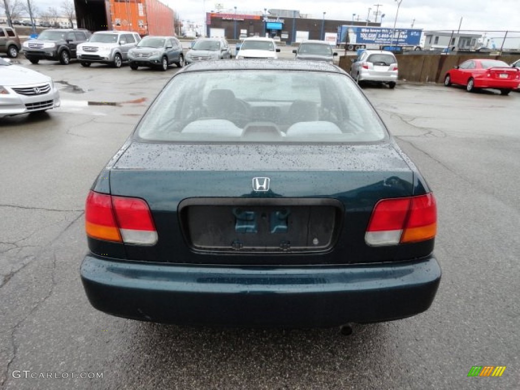 1998 Civic LX Sedan - Dark Green Pearl Metallic / Beige photo #4